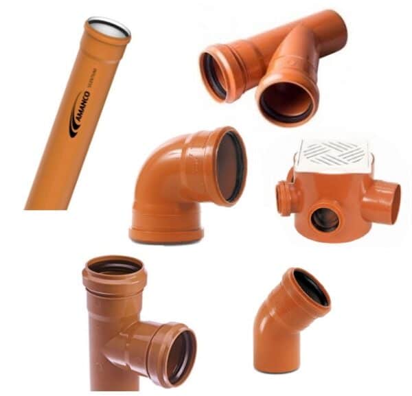 15) Caños y Accesorios Desague Linea Marron