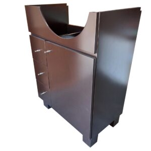 32) Vanitory Laqueado Habano para Mesada Avignon de Ferrum 65 cm