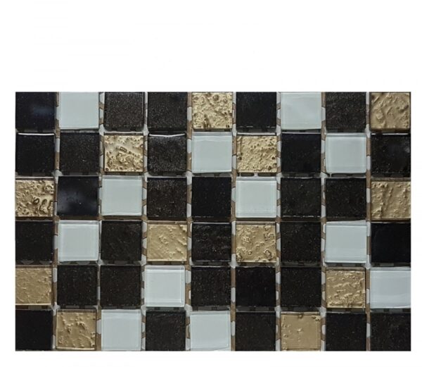 81) Malla Vetro 3x3 Marrone Beige 20x30 cm