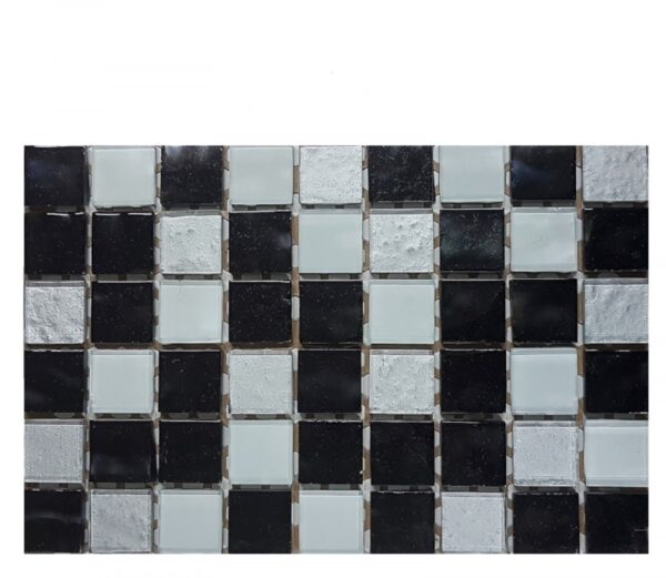 82) Malla Vetro 3x3 Nero Bianco 20x30 cm